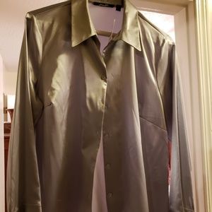 Beautiful silver metallic shirt